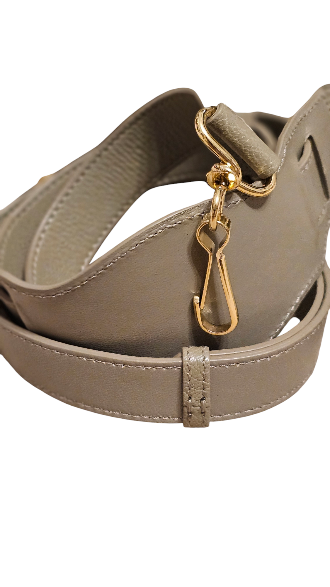 Chevre Gold Metallic Edge Hardware Mini City