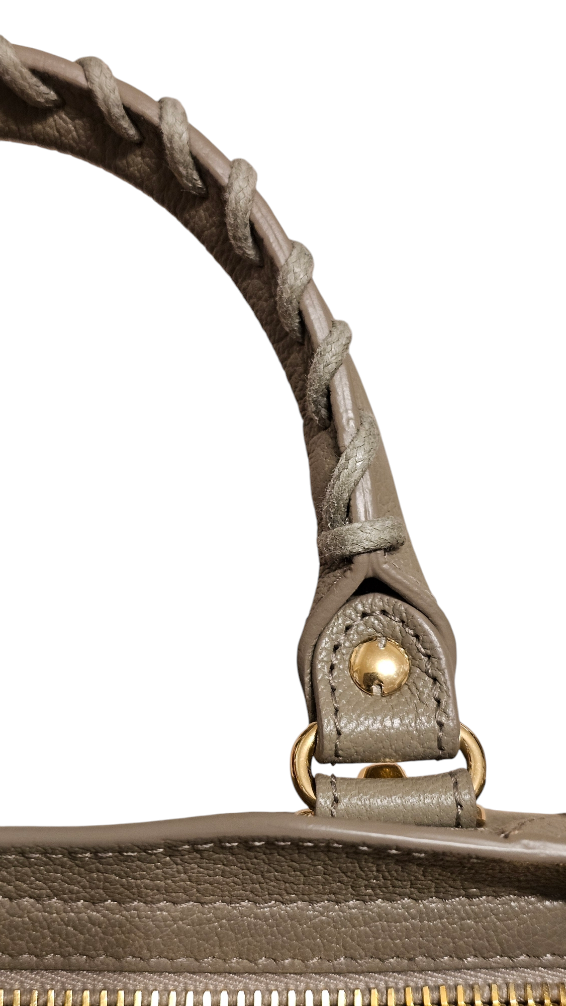 Chevre Gold Metallic Edge Hardware Mini City